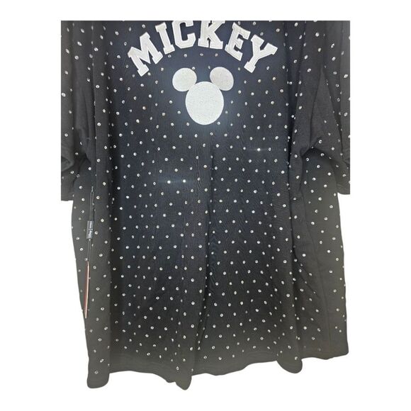 NWT FOREVER 21 Disney Mickey Mouse Jersey Blinged Out Unisex - Size XXL - Picture 4 of 10
